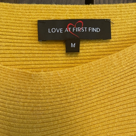 Love at First Find Mustard Sweater with Button Accents - Picture 3 of 6